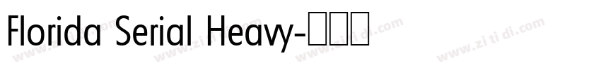 Florida Serial Heavy字体转换